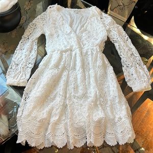 White Lace “Wedding Dress”, Dress or Costume